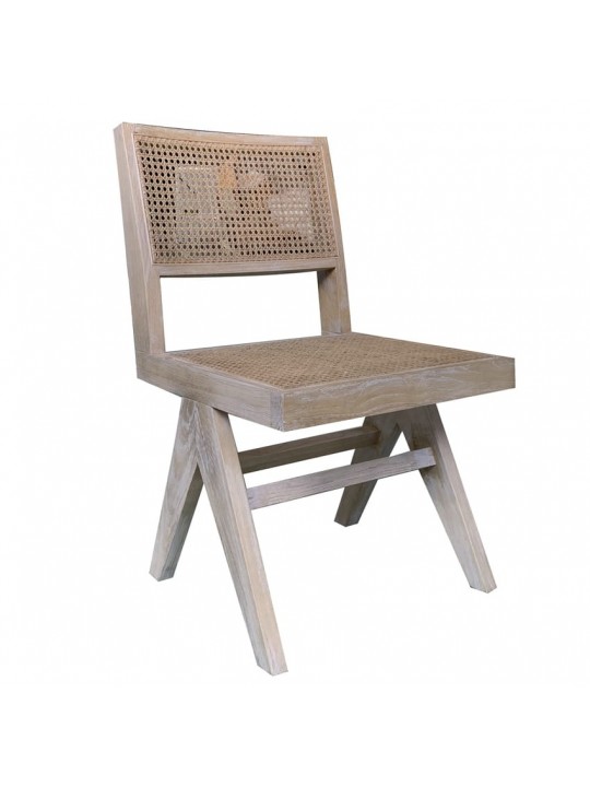 Καρέκλα Επαγγελματική ArteLibre LAPETUS Sonoma Ξύλο/Rattan 51x44x86cm