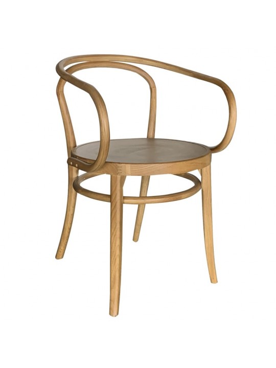Καρέκλα Επαγγελματική ArteLibre PANDORA Φυσικό Ξύλο 48x48x88cm