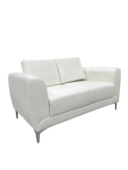 Καναπές Διθέσιος ArteLibre ELFRIC Λευκό PU 142x81x81cm