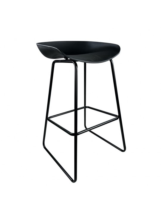 Σκαμπό Bar ArteLibre VICTORY Μαύρο PP/Μέταλλο 43x42x85cm
