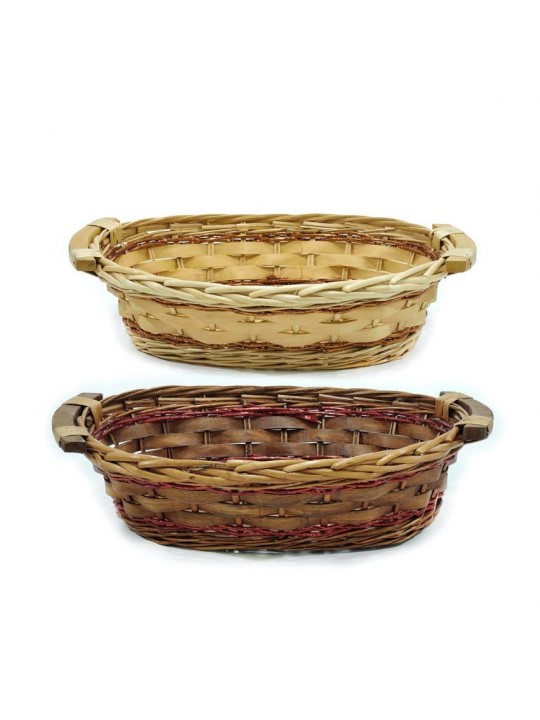 Καλάθι Οβάλ 38x28cm Σε 2 Σχέδια