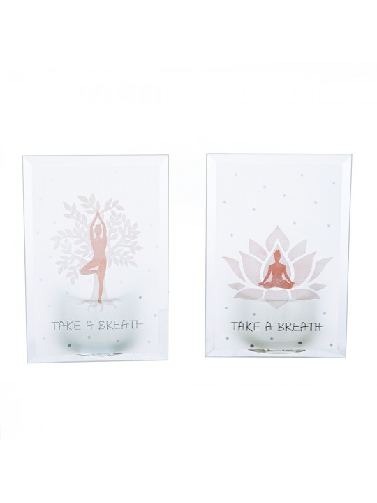 Θήκη Ρεσώ ArteLibre Namaste Διάφανο Γυαλί 8x5x12cm Σε 2 Σχέδια