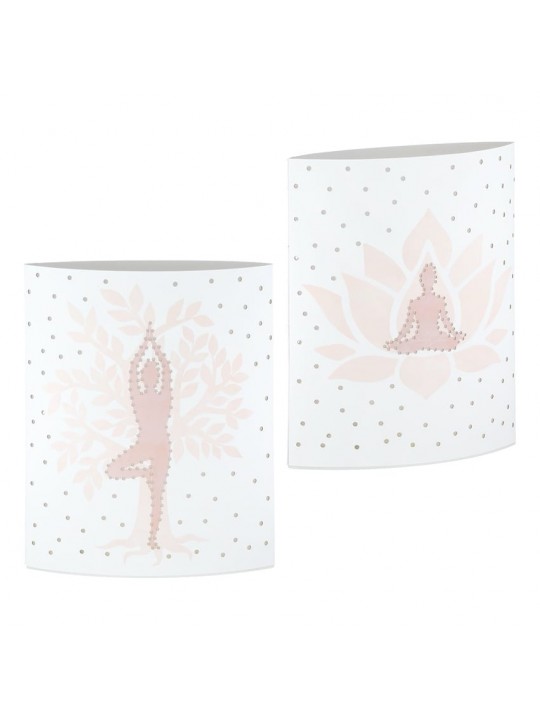Διακοσμητική Λάμπα LED ArteLibre Namaste Yoga Λευκό 13x6x16cm Σε 2 Σχέδια