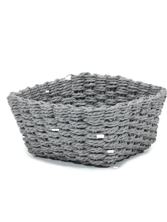 Καλάθι Τετράγωνο Γκρι 20x20x10cm