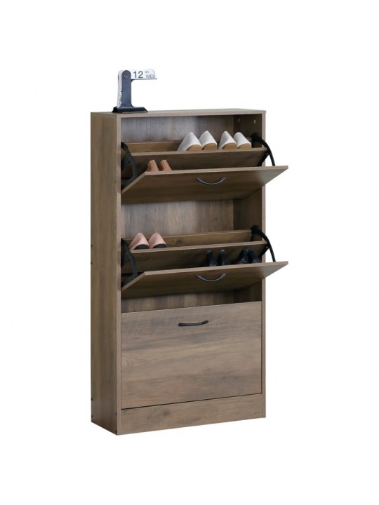 Παπουτσοθήκη ArteLibre BRANTLEY WALNUT Μοριοσανίδα 60x24x116cm