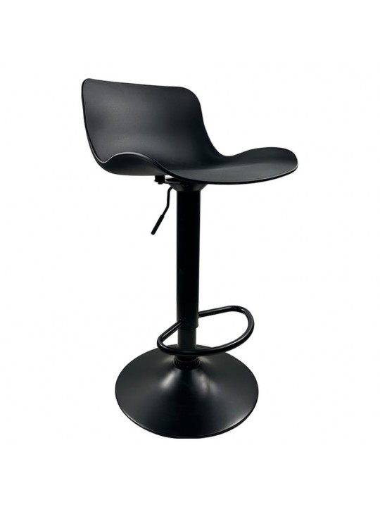 Σκαμπό Bar ArteLibre QUERIDA Μαύρο PP/Μέταλλο 44x45x58/81-79/102cm