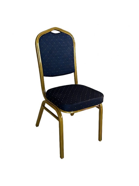 Καρέκλα Catering ArteLibre AUREVIA Μπλε/Χρυσό Ύφασμα/Μέταλλο 57x40x93cm
