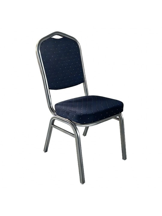 Καρέκλα Catering ArteLibre AUREVIA Μπλε/Ασημί Ύφασμα/Μέταλλο 57x40x93cm