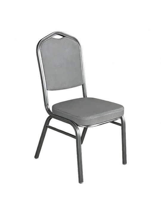 Καρέκλα Catering ArteLibre AUREVIA Γκρι/Ασημί Ύφασμα/Μέταλλο 57x40x93cm