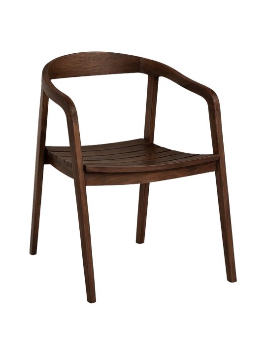 Καρέκλα Επαγγελματική ArteLibre SCHUMET RAMUS Καρυδί/Rubberwood Ξύλο 56x56x78cm