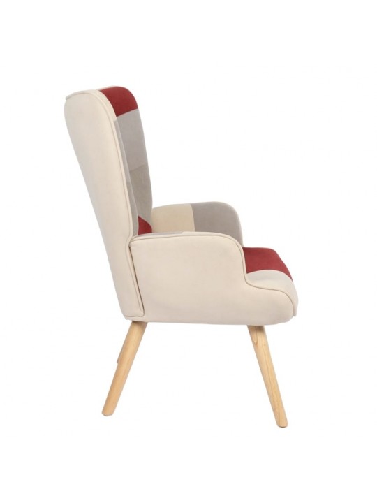 Πολυθρόνα ArteLibre BRIAR Μπορντό/Γκρι Patchwork Ύφασμα/Ξύλο 73x69x96cm Πολυθρόνα ArteLibre BRIAR Μπορντό/Γκρι Patchwork Ύφασμα/Ξύλο 73x69x96cm