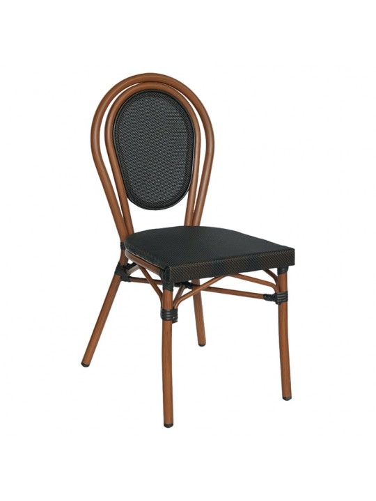 Καρέκλα Κήπου ArteLibre TULUM Καφέ/Ανθρακί Αλουμίνιο/Rattan 44x56x90cm Καρέκλα Κήπου ArteLibre TULUM Καφέ/Ανθρακί Αλουμίνιο/Rattan 44x56x90cm