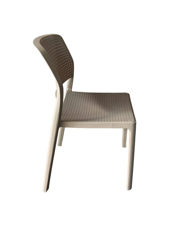 Καρέκλα Κήπου ArteLibre LUMINA Cappuccino PP 55x46x83cm Καρέκλα Κήπου ArteLibre LUMINA Cappuccino PP 55x46x83cm