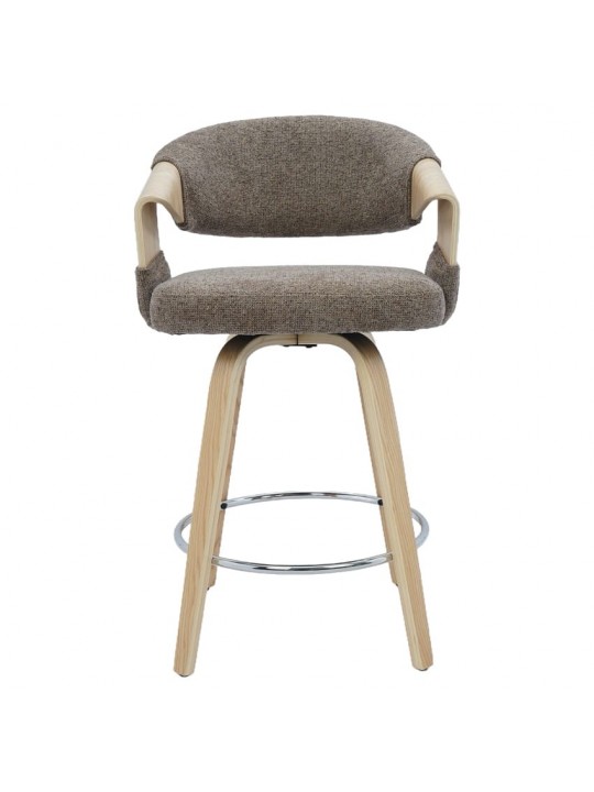 Σκαμπό Bar ArteLibre VIONARA Ταμπά/Φυσικό 55x52.5x95cm Σκαμπό Bar ArteLibre VIONARA Ταμπά/Φυσικό 55x52.5x95cm