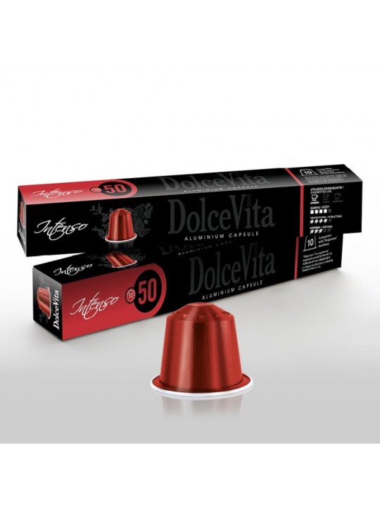 Dolce Vita Nespresso Κουτί Αλουμινίου Intenso σετ 10 τμχ