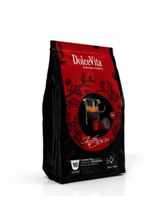 Κάψουλες Συμβατές Nespresso Dolce Vita Intenso – Σετ 10 τεμαχίων