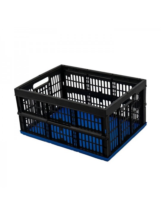 Τελάρο Πλαστικό Πτυσσόμενο Μαύρο-Μπλε 48x35x25cm Νο7001 HFA 2608003