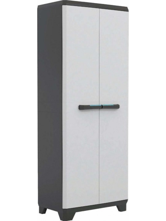 Keter Linear Utility - Δίφυλλη Ντουλάπα  Πλαστική Με Χώρισμα 68x39x173cm - 26.20033