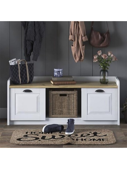 Έπιπλο εισόδου-παπουτσοθήκη Arthur I 182-000023 pakoworld 8 ζευγών λευκό-καρυδί 120x40x45εκ Έπιπλο εισόδου-παπουτσοθήκη Arthur I 182-000023 pakoworld 8 ζευγών λευκό-καρυδί 120x40x45εκ