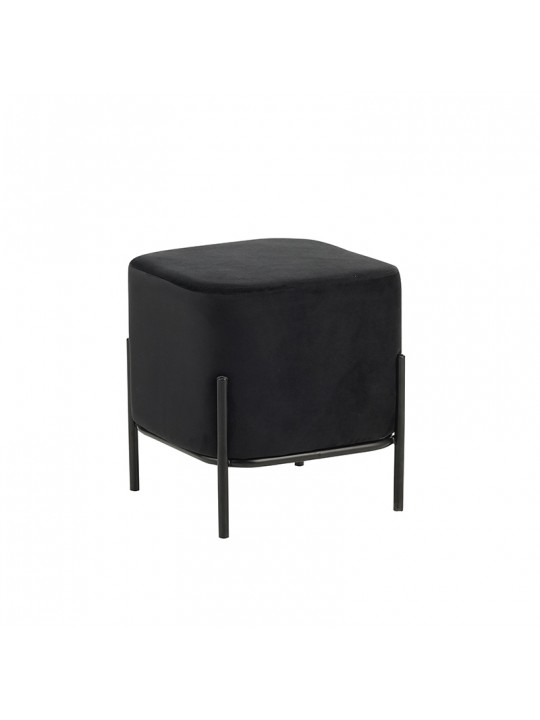 BELLA/S ΣΚΑΜΠΟ BLACK VELVET ΥΦΑΣΜΑ 36X36Χ38εκ. - ZITA PLUS