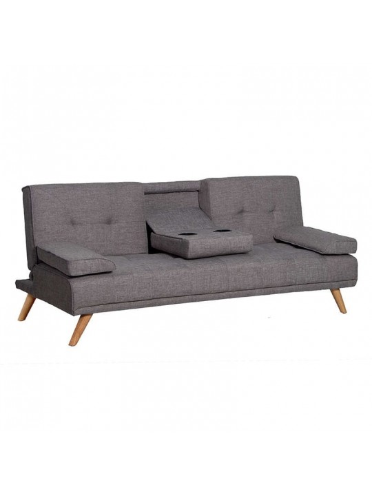 ELTON GREY ΥΦΑΣΜΑ ΚΑΝΑΠΕΣ-ΚΡΕΒΑΤΙ 181X86εκ. - ZITA PLUS