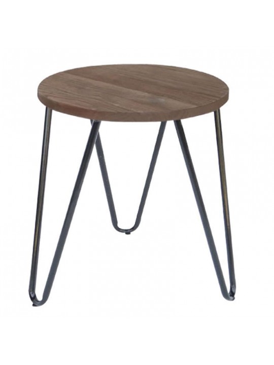 LARA ΣΚΑΜΠΟ 46εκ. ΜΕΤΑΛΛΟ/ΞΥΛΟ K/D - ZITA PLUS