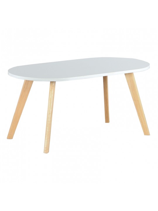 MARA ΛΕΥΚΟ 100Χ50Χ45εκ.ΤΡΑΠΕΖΙ ΣΑΛΟΝΙΟΥ - ZITA PLUS