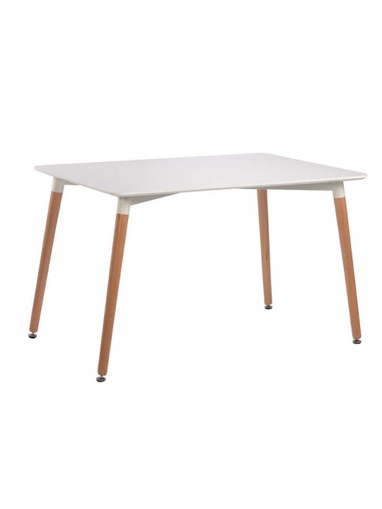 RANDY OFF WHITE 120Χ80Χ72εκ. ΤΡΑΠΕΖΙ ΞYΛO/MDF - ZITA PLUS