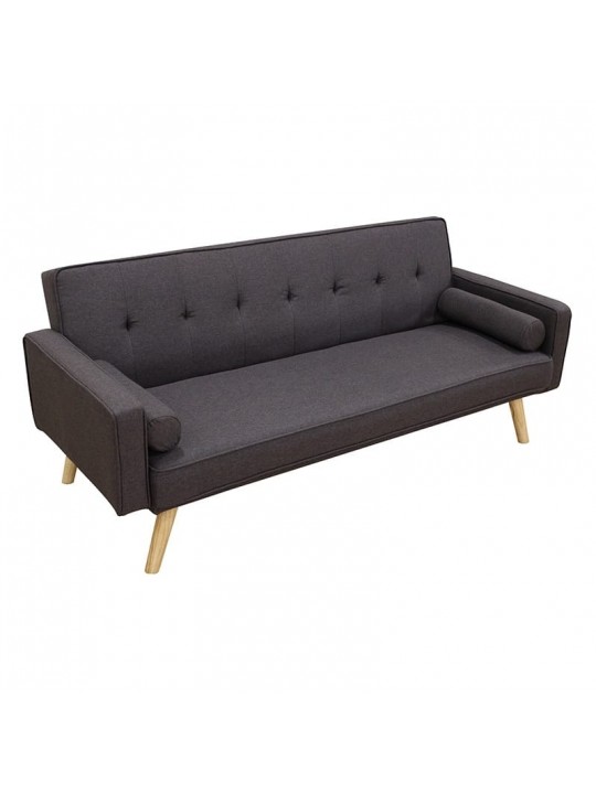 RONY BROWN/GREY ΥΦΑΣΜΑ ΚΑΝΑΠΕΣ-ΚΡΕΒΑΤΙ 179X80εκ. - ZITA PLUS