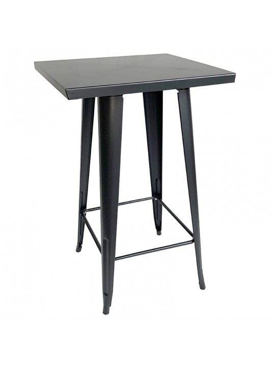 TEXAS ΜΠΑΡ ΜΑΥΡΟ ΜΑΤ ΤΡΑΠ. 60Χ60Χ103εκ.ΜΕΤΑΛ.ΕΠΙΦΑΝ. - ZITA PLUS