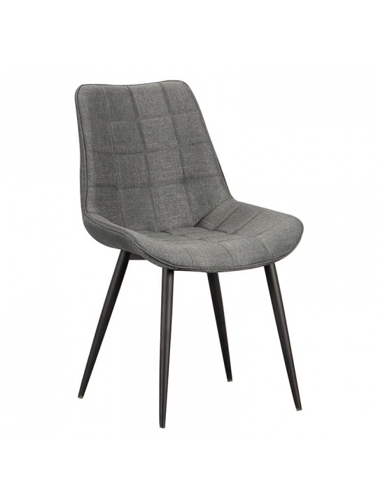 Καρέκλα Τραπεζαρίας Μεταλλική 4τμχ Denis Grey Ύφασμα 52x61x47-87εκ. - ZITA PLUS