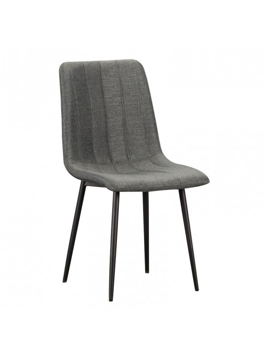 Καρέκλα Τραπεζαρίας Μεταλλική 4τμχ Dora Grey Ύφασμα 45x53x48-86εκ. - ZITA PLUS