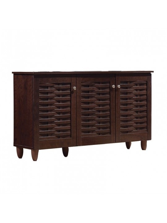 ΠΑΠΟΥΤΣΟΘΗΚΗ 114Χ34Χ68εκ. WENGE/3 ΠΟΡΤΕΣ/2 ΡΑΦΙΑ - ZITA PLUS