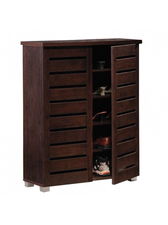 ΠΑΠΟΥΤΣΟΘΗΚΗ 77Χ34Χ100εκ. WENGE/2 ΠΟΡΤΕΣ/4 ΡΑΦΙΑ - ZITA PLUS