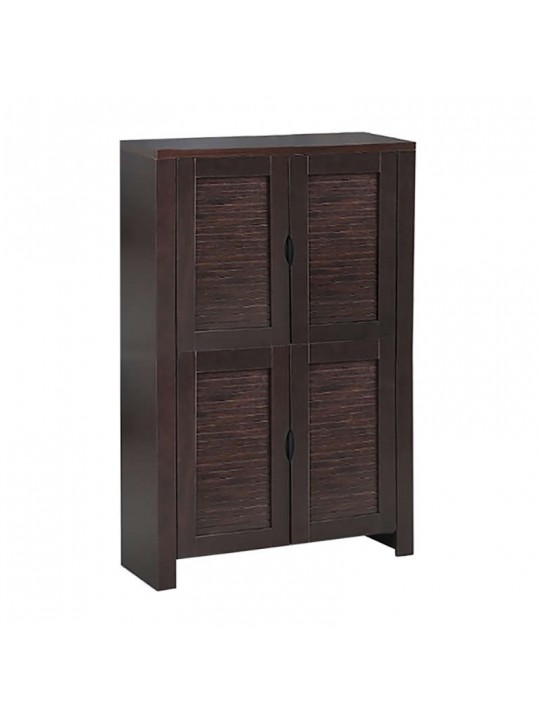 ΠΑΠΟΥΤΣΟΘΗΚΗ 80Χ32Χ127εκ. WENGE/4 ΠΟΡΤΕΣ/4 ΡΑΦΙΑ - ZITA PLUS