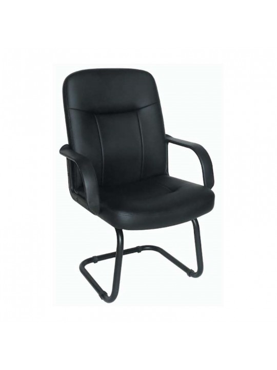 Πολυθρόνα Aναμονής 2τμχ A2500 Μαύρο Ρu 63X65X98εκ. - ZITA PLUS