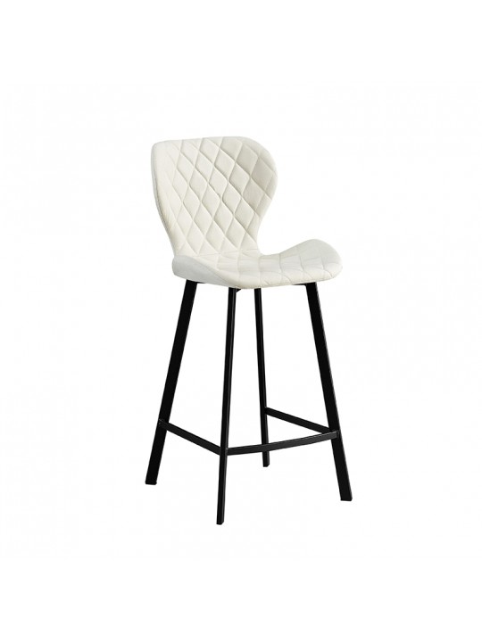 Σκαμπό 66εκ. Μπάρ 2τμχ Martin Off White Ύφασμα 45x49x66-98εκ. - ZITA PLUS