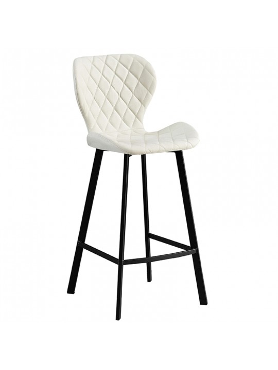 Σκαμπό 73εκ. Μπάρ 2τμχ Martin Off White Ύφασμα 45x49x73-106εκ. - ZITA PLUS