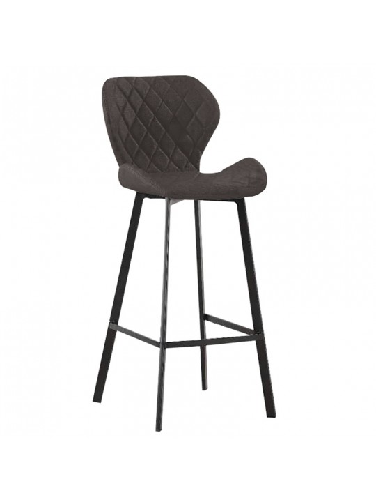 Σκαμπό 73εκ. Μπάρ 2τμχ Martin Μαύρο Ύφασμα 45x49x73-106εκ. - ZITA PLUS