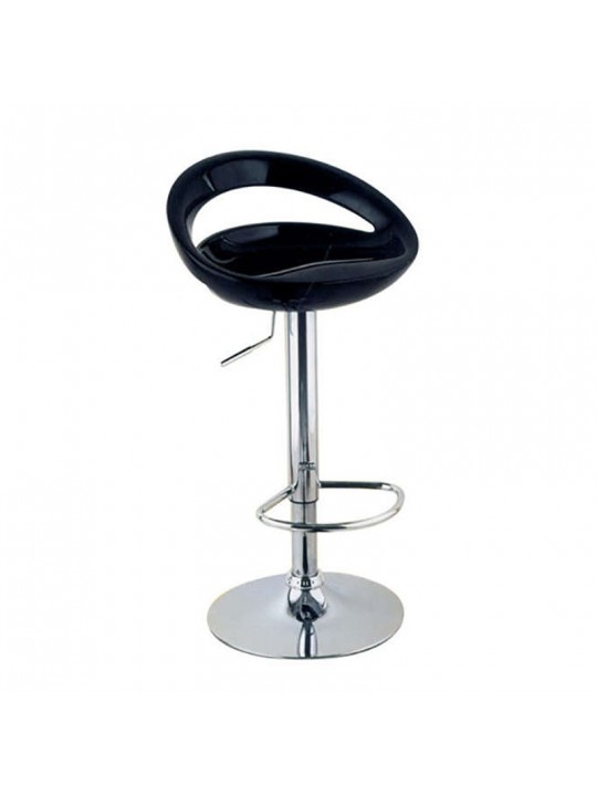 Σκαμπό Μπάρ 2τμχ Bar18 Μαύρο Abs 46x39x97εκ. - ZITA PLUS