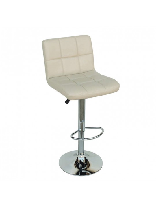 Σκαμπό Μπάρ 2τμχ Bar40 Κρέμ Pu 43x52x113εκ. - ZITA PLUS