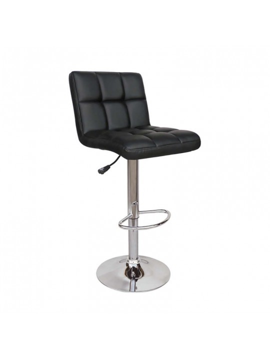 Σκαμπό Μπάρ 2τμχ Bar40 Μαύρο Pu 43x52x113εκ. - ZITA PLUS