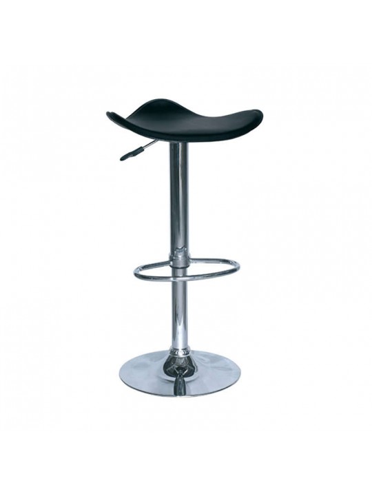 Σκαμπό Μπάρ 2τμχ Bar5 Μαύρο Pvc 44x44x85εκ. - ZITA PLUS