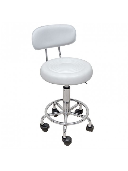 Σκαμπό Μπάρ 2τμχ Bar72 Λευκό Pu 36x41x83εκ. - ZITA PLUS