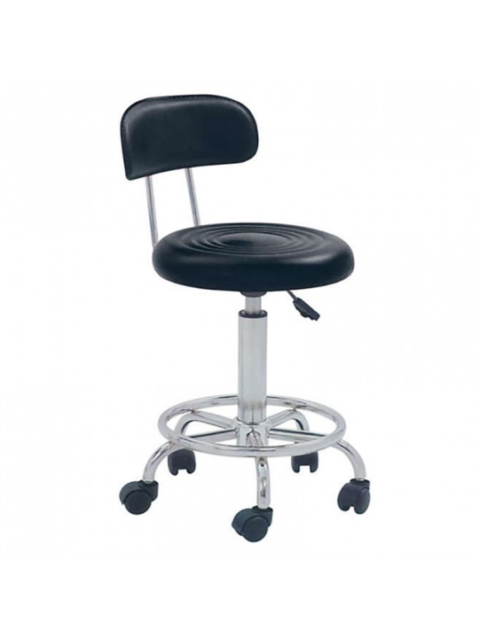 Σκαμπό Μπάρ 2τμχ Bar72 Μαύρο Pu 36x41x84εκ. - ZITA PLUS