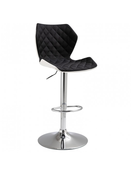 Σκαμπό Μπάρ 2τμχ Bar90 Μαύρο Ύφασμα 47x50x114εκ. - ZITA PLUS