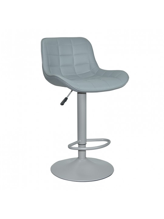 Σκαμπό Μπάρ 2τμχ Bar93 Grey Pu 48x50x106εκ. - ZITA PLUS