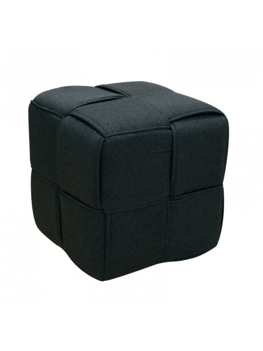 LINE ΣΚΑΜΠΟ BLACK ΥΦΑΣΜΑ 40X40X40εκ. - ZITA PLUS