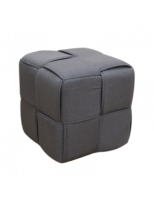 LINE ΣΚΑΜΠΟ GREY ΥΦΑΣΜΑ 40X40X40εκ. - ZITA PLUS