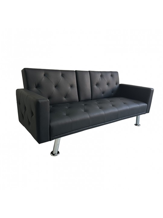 REST/ARMS BLACK PU ΚΑΝΑΠΕΣ-ΚΡΕΒΑΤΙ 188X88εκ. - ZITA PLUS